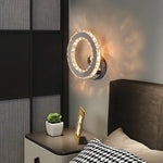 Crystal Led Wall Sconce | Modern Minimalist Living Room Lighting