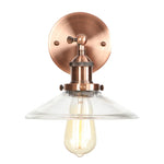 Vintage Industrial LED Wall Sconce with Clear Glass, Artistic Light Fixture