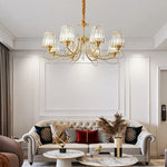 Bronze Villa All Copper Chandelier - Modern Light Luxury for Living Room