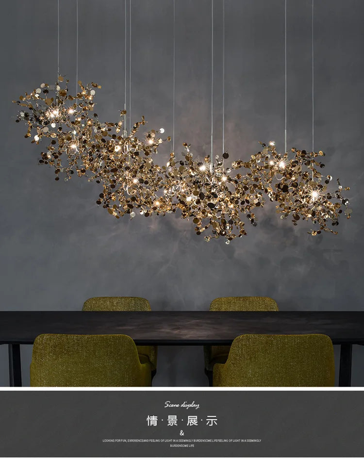 Dandelion Chandelier: Modern Nordic Pendant Light for Living Dining Room, Creative Balcony Fixture