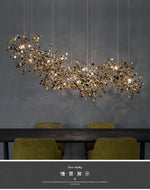 Dandelion Chandelier: Modern Nordic Pendant Light for Living Dining Room, Creative Balcony Fixture