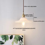 Ceramic Copper LED Pendant Lamps Modern Hanging Light Fixtures