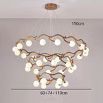 Modern LED Pendant Chandeliers for Indoor Living and Dining Room Lighting