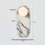 White Glass LED Wall Sconce Modern Luxury Stair Light Fixture Lamparas