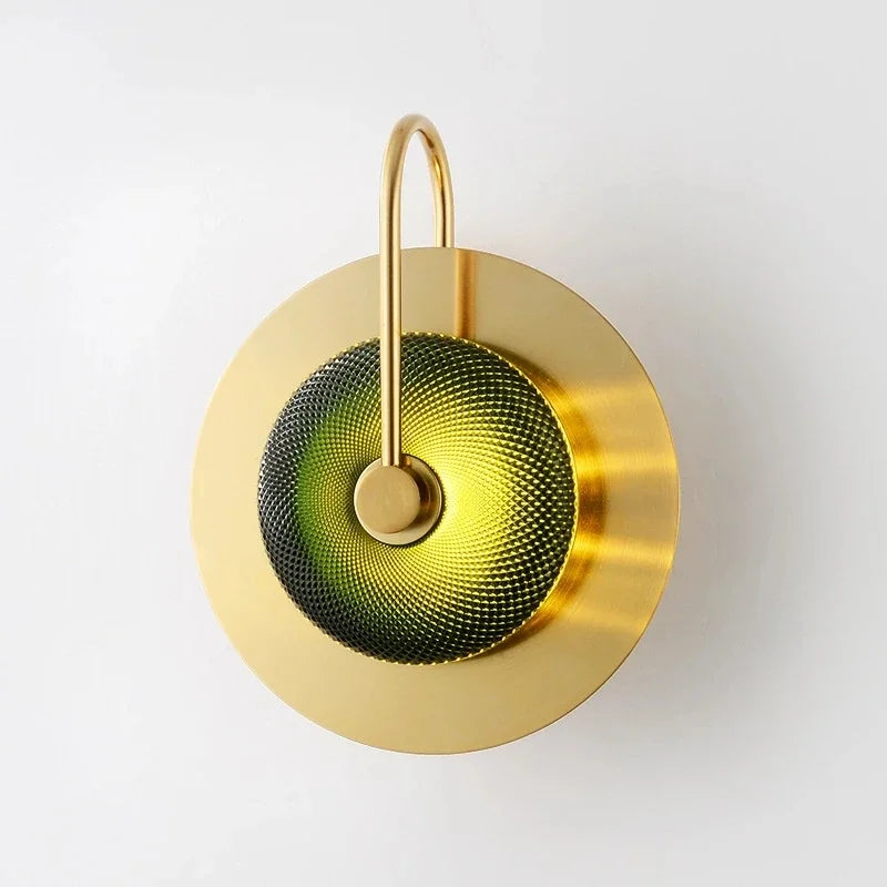 Modern Nordic Glass Wall Lamp LED Sconces Living Bedroom Lighting Fixture