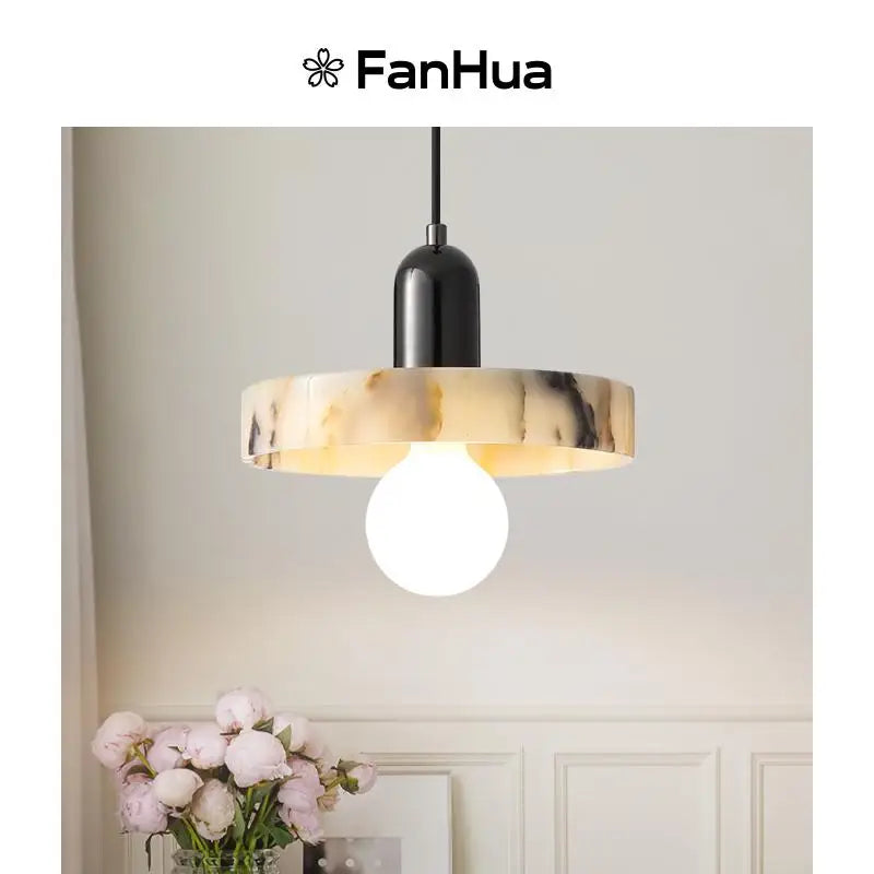 LED Pendant Lights Bulgari Stone Adjustable Steel Hang Lamp Lighting