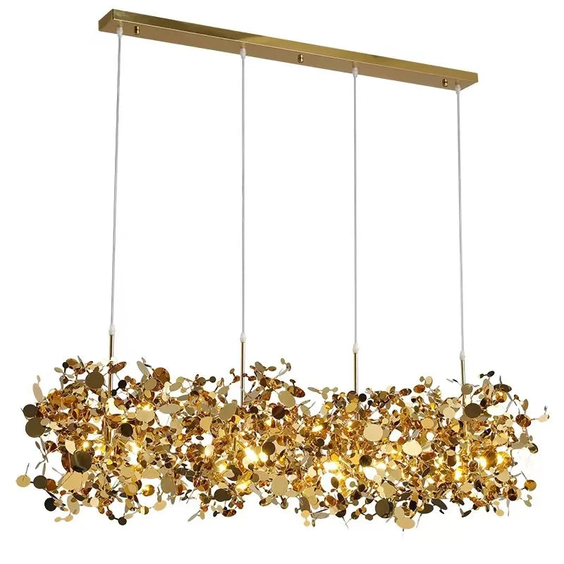 Scandinavia Leaf Chandelier Pendant Lamp Kitchen Living Room Decor Lighting