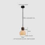 Nordic White Ceramic LED Pendant Light for Modern Living Spaces