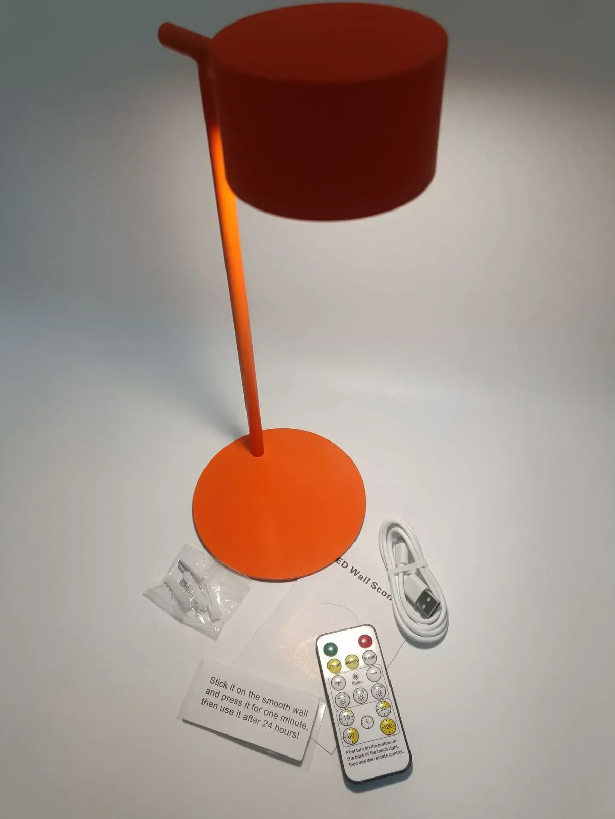 RGB Desk Lamp: Portable, Magnetic, Rechargeable, 360° Rotation, Wall Mount, Reading Light