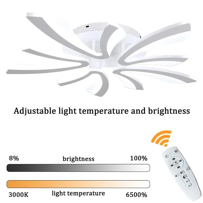 Modern Acrylic LED Chandelier Ceiling Light for Living Room Bedroom Decor