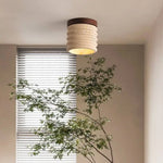 Yellow Travertine LED Ceiling Lamp for Modern Decor