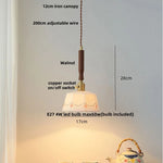 White Glass LED Pendant Lamp Study Bar Restaurant Nordic Modern Hanging Light