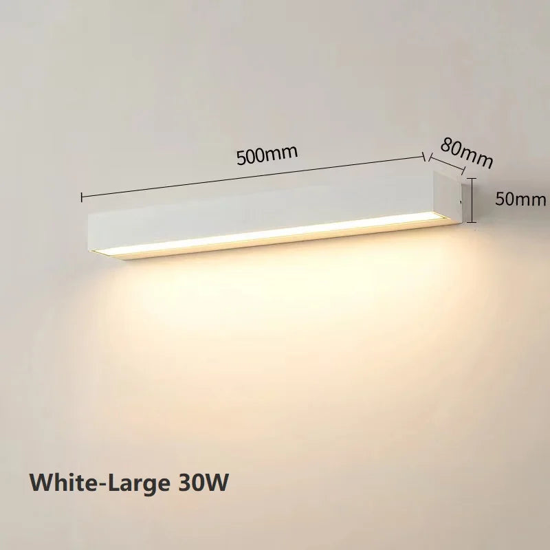 Outdoor Waterproof LED Wall Lights for Balcony Patio Garden Porch, Aluminum, 12W 18W 30W