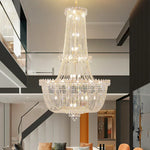 Crystal Luxe Chandelier for Villa Hotel Living Room - European Modern Style