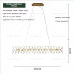 Crystal Chandelier for Living and Dining Room High-End Elegant Bedroom Lighting