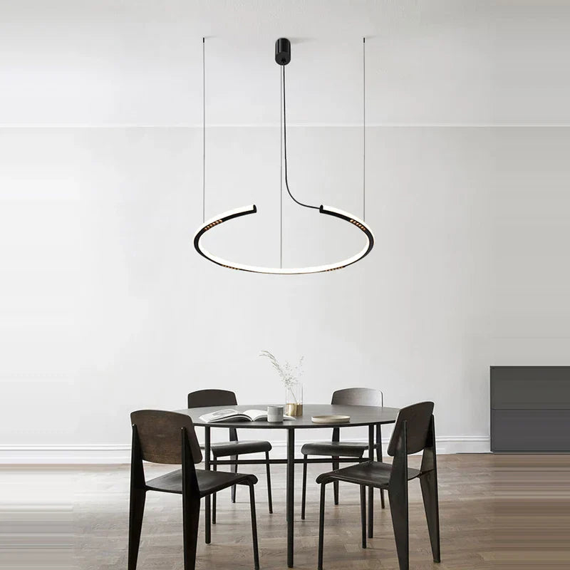 LED Square Sensor Chandelier for Living Room Lighting