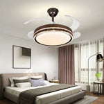 LED Bladeless Ceiling Fan Chandelier for Modern Smart Home Decor