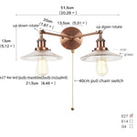 Vintage Loft Art Glass Wall Lamp - LED Study Aisle Bedside Light
