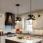 Retro Industrial Pendant Light Fixture for Kitchen Island Dining Room Decor