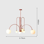 Glass Pendant Chandelier for Living Dining Room Suspension Lamp
