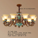 Classical Resin Chandelier for Luxurious Living Room, Dining Room, and Bedroom Lighting