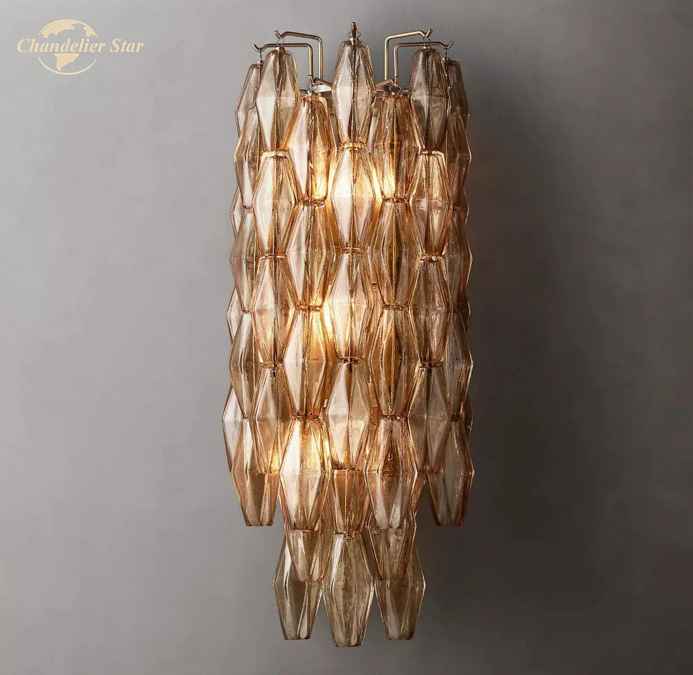 Chiara Glass LED Wall Sconce Light Fixture