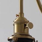 Green Glass LED Wall Sconce Copper Knob Switch Vintage Loft Stair Light