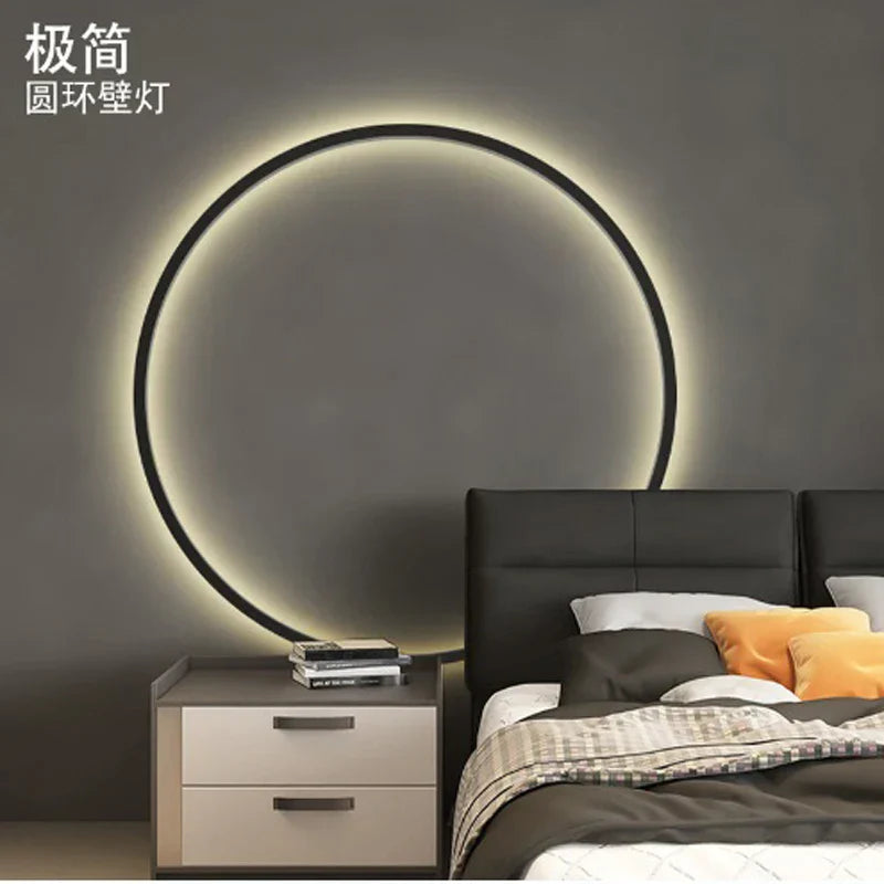 LED Wall Circle Lights for Bedroom Living Room Aisle Stairway
