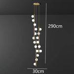 Nordic Home Decoration Stair Chandelier Living Room Dining Pendant Lights Ceiling Light Indoor Lighting