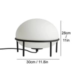 Glass Ball Table Lamp for Bedroom Living Room