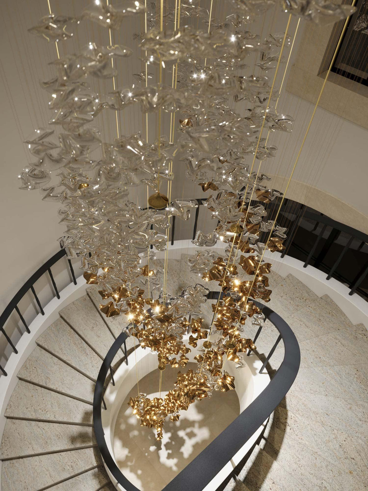 DIY Sand Sea Chandelier
