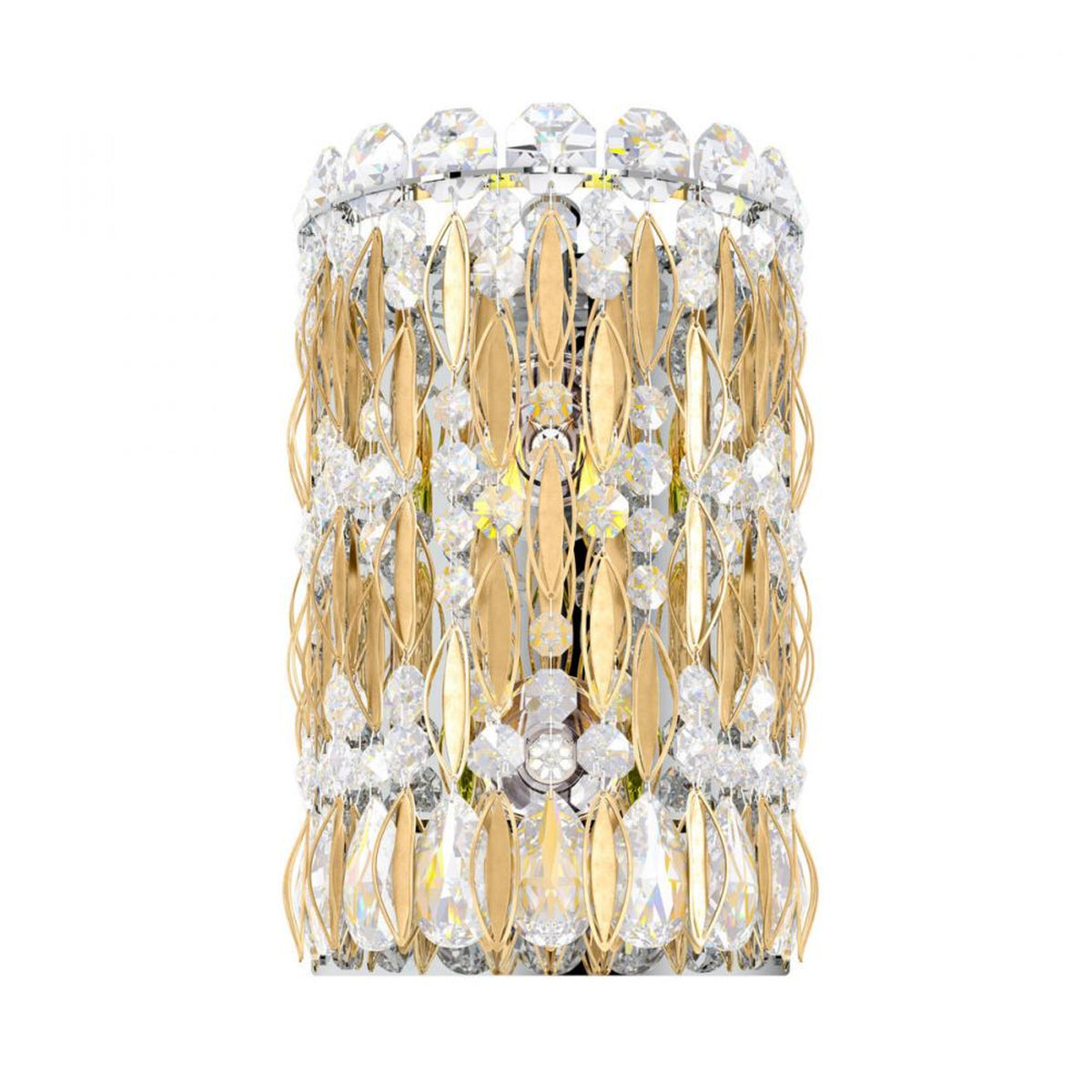 Sarella Wall Sconce, 2-Light, Heirloom Gold, Clear Swarovski Crystal, 11"H (RS8333N-22S 1HWXR3)