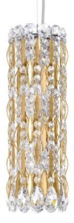 Trilliane Strands Pendant, 8-Light, Polished Stainless Steel, Clear Heritage Crystal, 45"W (TR4813N-401H 1811T2)