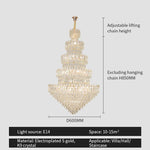 Crystal Chandelier Light: Elegant Postmodern Dining Room & Bedroom Lighting