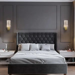 Crystal Brass LED Wall Lamp Sconce for Modern Luxury Art Decor