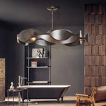Modern Metal Ceiling Chandelier: Minimalist Design, Retro Style, LED Lights for Living Room