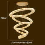 Luxury Crystal Chandelier Pendant Light for Living Room, Staircase & Ceiling.