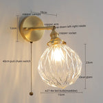 Green Glass LED Wall Lamps - Modern Home Decor Applique Murale