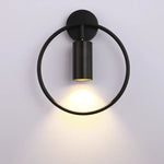 Adjustable LED Brass Gold Ring Wall Sconce Light for Home Hotel Bar