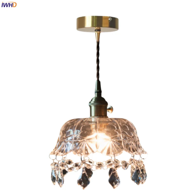 Crystal Glass LED Pendant Lights for Modern Spaces