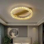 Oval Crystal LED Pendant Light for Luxury Dining Room