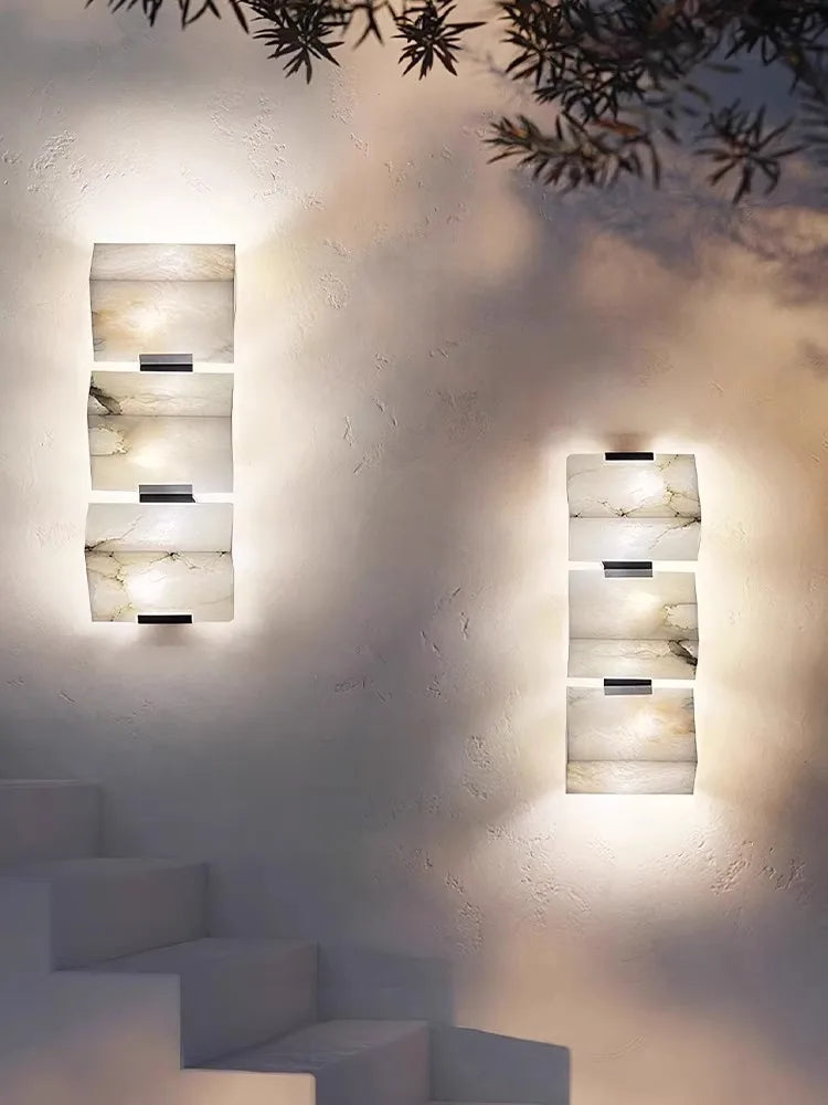 Geometric LED Outdoor Wall Sconce Cube Light for Corridor Backyard