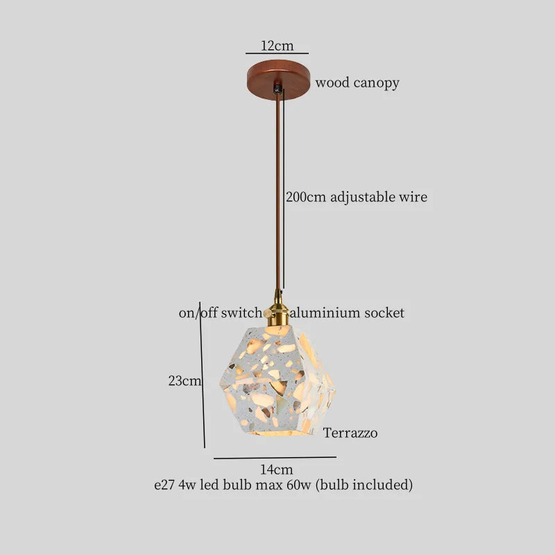 Afralia™ Green Marble LED Pendant Light - Modern Nordic Interior Lighting Fixture