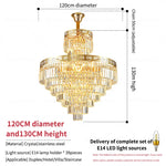 Crystal Villa Chandelier: Modern, Luxury, and Elegant Spiral Staircase Lighting