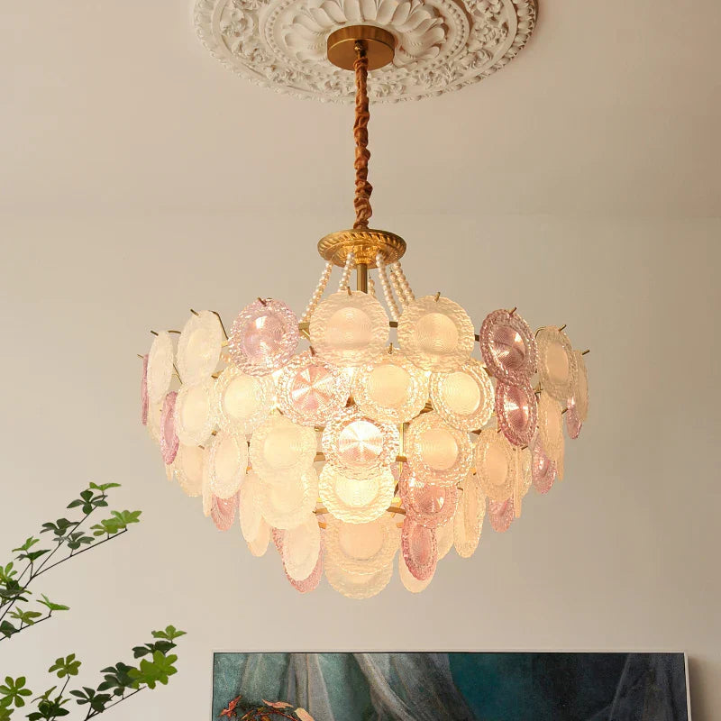 Modern Crystal Pearl Chandelier for Living Room, Bedroom, Dining Room