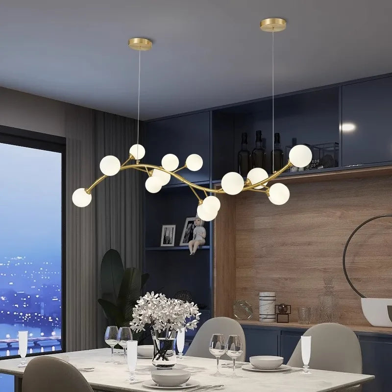 Modern LED Pendant Chandeliers for Home Decor and Dining Room Lighting