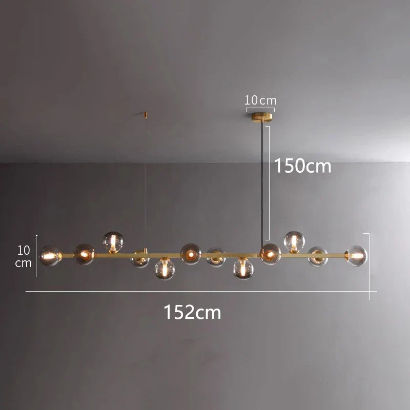 LED Pendant Chandeliers for Modern Living and Dining Room Lighting
