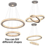 Crystal Pendant Chandeliers Modern Nordic Style Dining Room Living Room Lighting