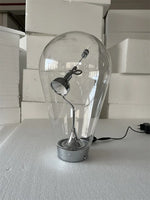 Glass Desk Lamp: Italian Vintage Dimmable Rotary Table Light