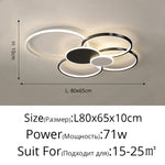 Acrylic Chandelier Light Modern Minimalist Ceiling Lamp for Living Dining Bedroom